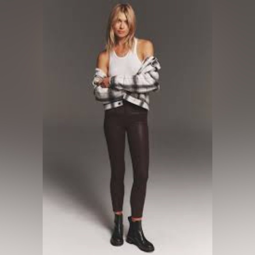 Joes jeans the Charlie coated high rise skinny ankle